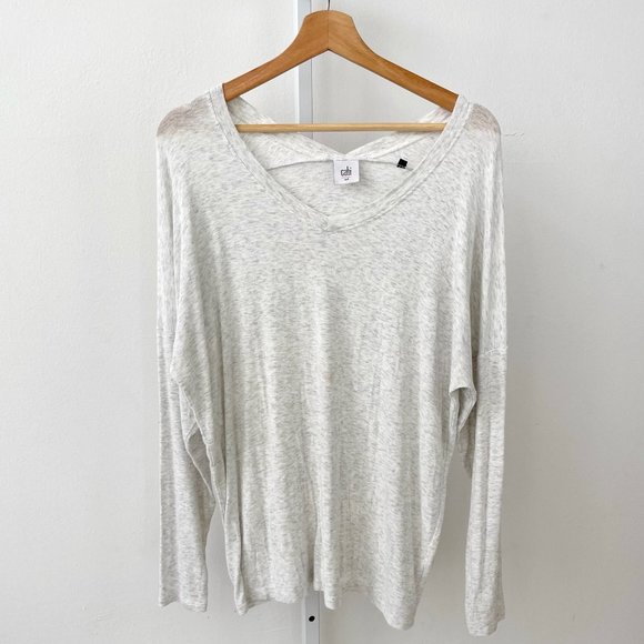 CAbi Tops - CAbi Long Sleeve Double V Tee Shirt Top Style 5066 Size M